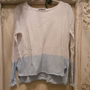 Vince White and Gray Top